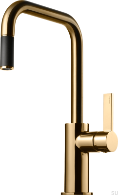 Kitchen faucet with pull-out spout ARM577, polished brass, unpainted