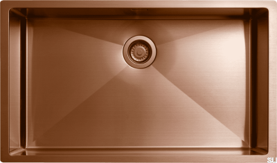 Kitchen sink 8040 Steel Copper PVD