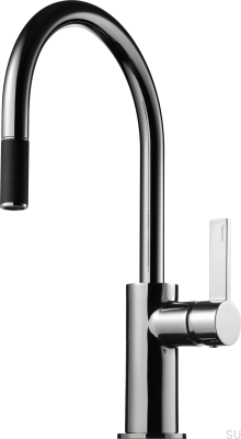 Kitchen faucet with pull-out spout ARM375, chrome-plated brass