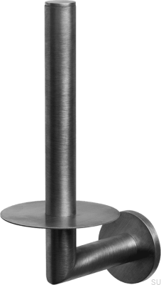 Toilet paper holder TA234 Brushed Black Chrome Brass