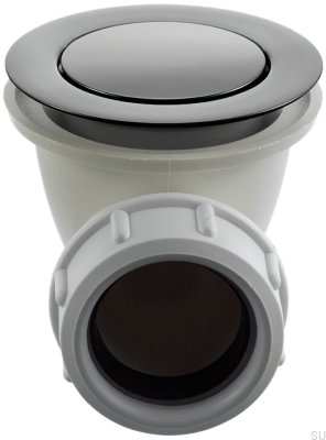 Pop-up Bathtub Stopper 22200 Brass Black Chrome