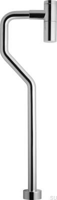 Washbasin siphon with S-type pipe XA200, Chrome-plated brass