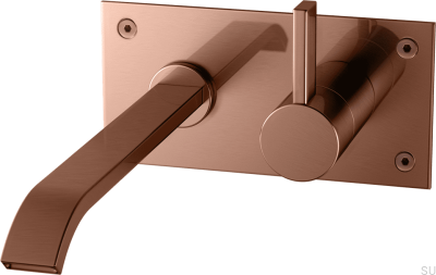 ARM008 washbasin faucet, brushed copper, unpainted
