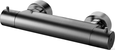 Thermostatic shower faucet EVM168-150 Brass Black Chrome Brushed