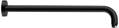 Wall-mounted shower arm 380 ZSOF034 Matte Black Brass