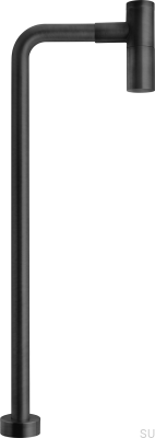 Washbasin siphon with L-type pipe XA100 Matte Black Brass