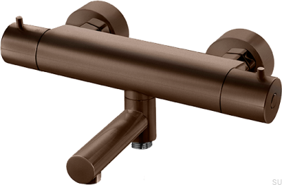 EVM022 washbasin faucet, brown brass
