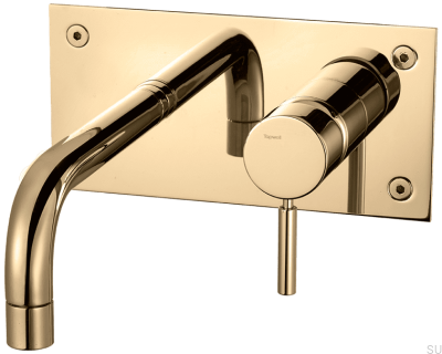 Washbasin tap 170 BOX006 Polished Brass, Unpainted