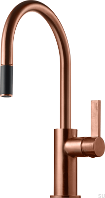 Kitchen faucet with pull-out spout ARM375 Brushed Copper Unpainted