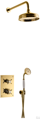 BOX0268 ED2 Classic shower set, polished brass, unpainted