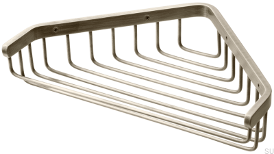 Corner soap dish TA156, Brushed Nickel Brass