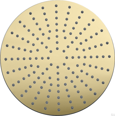 Round rain shower head 250 ZSOF250 Brass Honey Gold