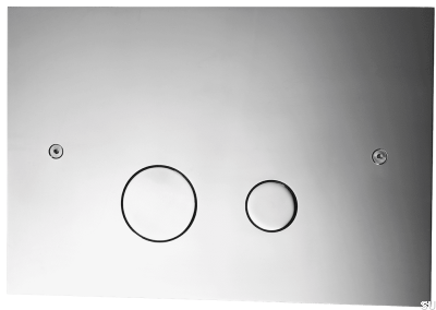 DUO112 flush button, chrome-plated brass