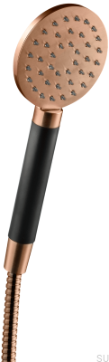 Shower head ZDOC095 Brushed Copper Unpainted with Black