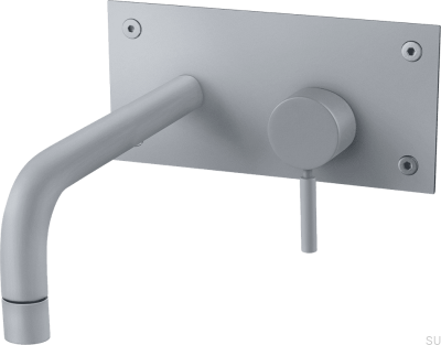 Washbasin faucet 230 BOX008 Brass Gray Ascot