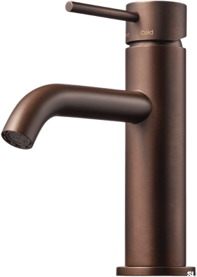 EVM072 washbasin faucet, brown brass