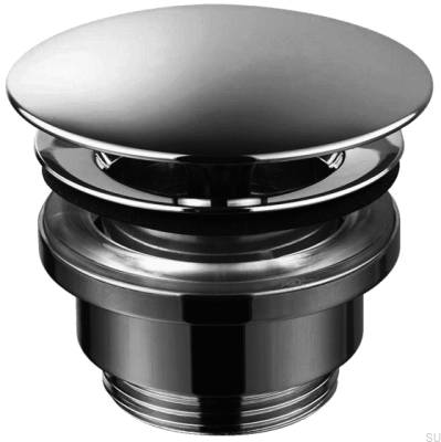Universal washbasin plug 68400 Brass Black Chrome