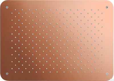 Rectangular rain shower head 450 x 320 ZSOF093 Brushed Copper Unpainted