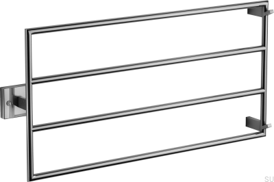 Bathroom radiator TW400-800 Steel Black Chrome PVD