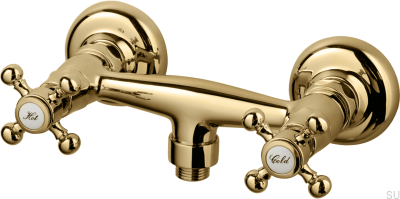 FBLV168-150 shower faucet, polished brass, unpainted