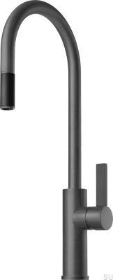 Kitchen faucet with pull-out spout ARM185 Graphite Brass