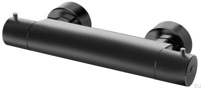 Thermostatic shower faucet EVM168-150 Matte Black Brass