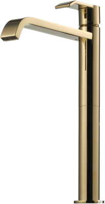 High washbasin faucet VIC081 Honey Gold Brass