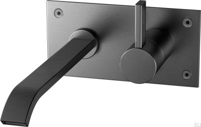 Washbasin faucet ARM008 Brass Black Brushed Chrome