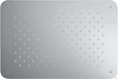 Rectangular rain shower head 370 x 250 ZSOF092 Chrome-plated brass