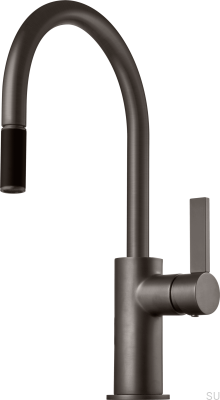 Kitchen faucet with pull-out spout ARM375 Graphite Brass