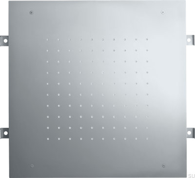 Shower head, square rain shower 400 ZSOF094, Chrome-plated brass