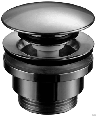Universal Pop-up washbasin plug 74400 Brass Black Chrome