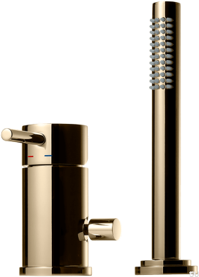 Bathtub faucet with shower head BI048, polished brass, unpainted