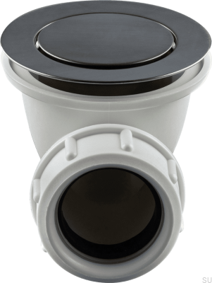 Pop-up Bathtub Stopper 22200 Brass Black Brushed Chrome