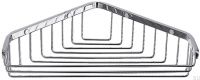 Corner soap dish TA156, chrome-plated brass