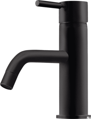 EVM071 washbasin faucet, Matte Black Brass