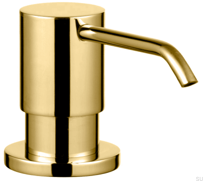 BI228 soap dispenser, polished brass, unpainted