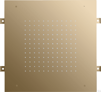 Shower head, square rain shower 500 ZSOF095, polished brass, unpainted