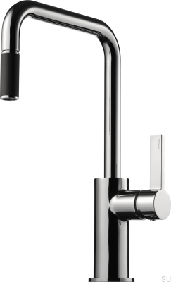 Kitchen faucet with pull-out spout ARM577, chrome-plated brass