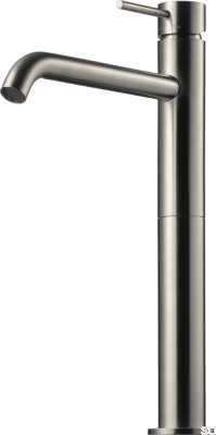 EVM082 washbasin faucet, brushed nickel brass