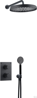 ARM7268 ED2 Shower Set Matte Black Brass