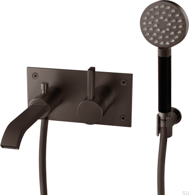 ARM036 thermostatic wall-mounted bathtub faucet, brown brass