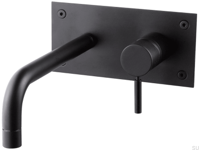 Washbasin faucet 230 BOX008 Matte Black Brass
