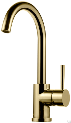 EVO180 kitchen faucet, brass, honey gold