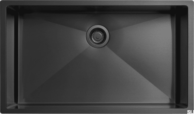 Diskho 8040 Steel Matte Black PVD kitchen sink