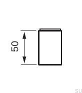 Extension for the XPRO300 washbasin faucet, chrome-plated brass