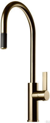 Kitchen faucet with pull-out spout ARM185, polished brass, unpainted