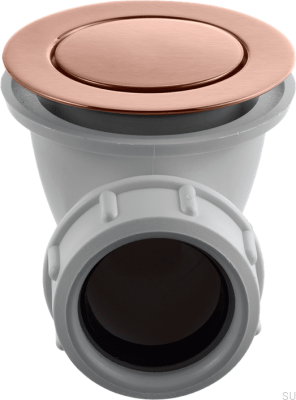 Pop-up bathtub plug 22200 Brushed Copper Unpainted 