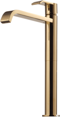 High washbasin tap VIC081 Polished Brass, Unpainted