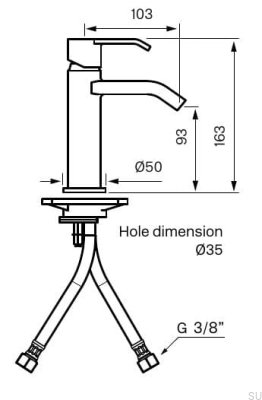 VIC071 Matte Black Brass washbasin faucet